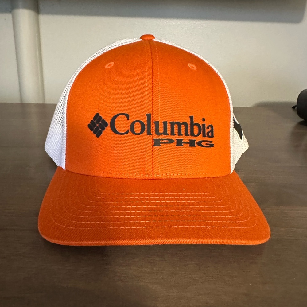 Columbia PHG Orange and White Cap